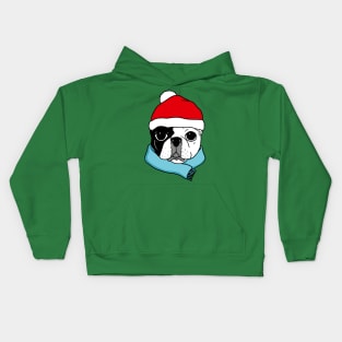 CHRISTMAS FRENCH BULLDOG 2 Kids Hoodie